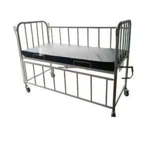 Bed Pasien Anak 1 Engkol Bahan Stainless Steel